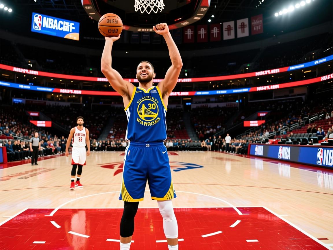 勇士主场大胜火箭，库里砍下30分创纪录  第4张